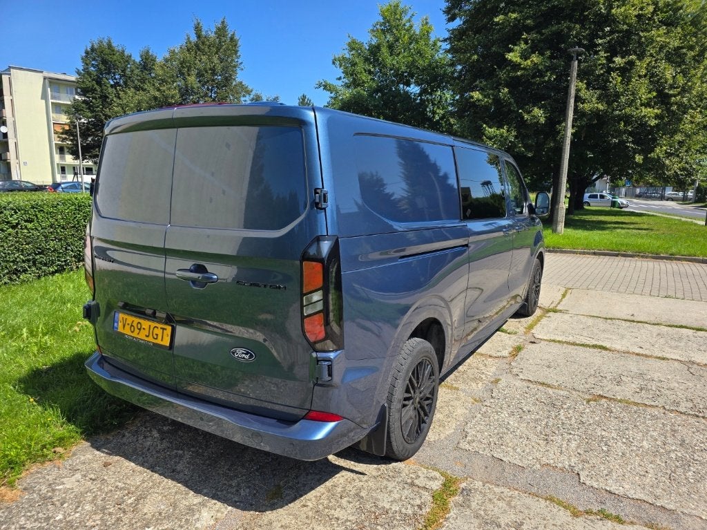 Ford Transit Custom Gbdc 2.0 Ecoblue 170pk L2h1 320 AUT 2024, Auto's, Dealer onderhouden, Stof, 4 cilinders, Blauw