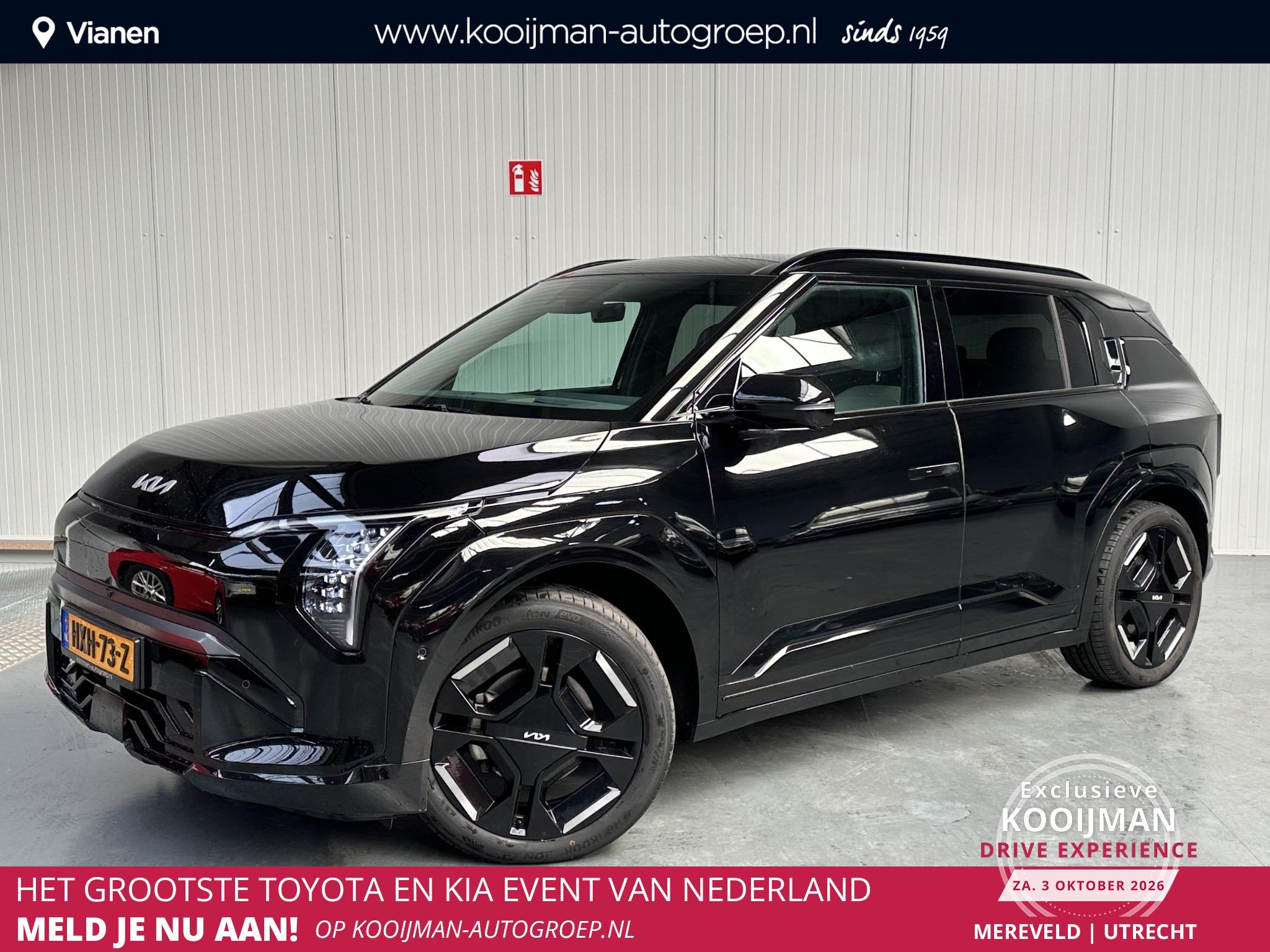 Kia EV3 GT-PlusLine 81.4 kWh, Auto's, Zwart, Origineel Nederlands, 204 pk, 1000 kg