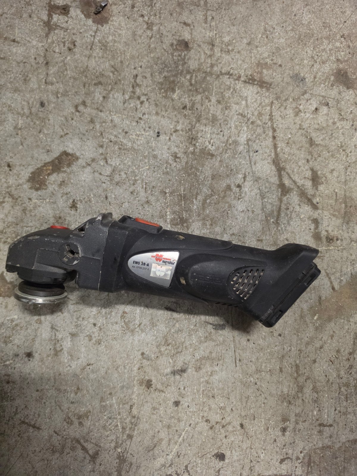 Wurth EWS 28-A 28v accu haakse slijpmachine body, Doe-het-zelf en Verbouw, Ophalen of Verzenden, Gebruikt