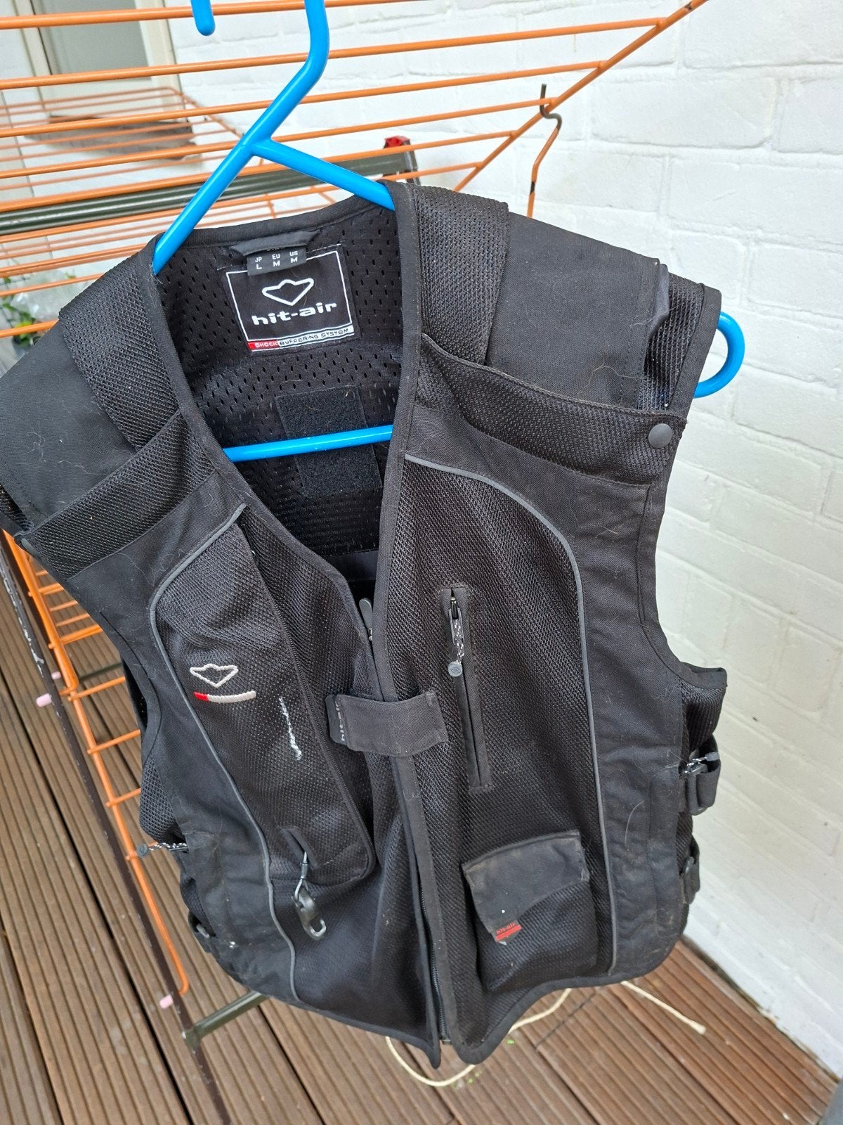 Hit-Air Body Protector Airbag Vest  M, Dieren en Toebehoren, Dames, Ophalen of Verzenden, Zo goed als nieuw, Zwart