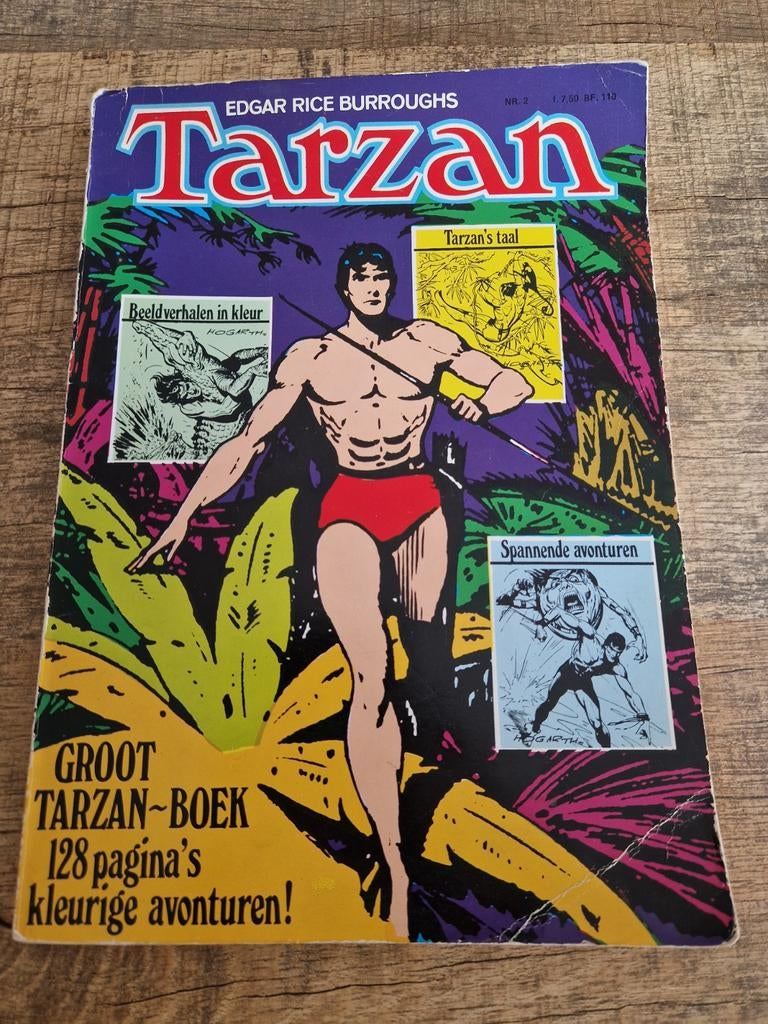 Groot Tarzan boek 1972, Classics Nederland, Europa, Ophalen of Verzenden, Gelezen