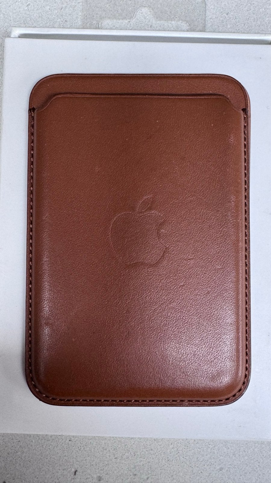 Apple iPhone Leren Wallet met MagSafe - Bruin, MagSafe, Kaarthouder, Bruin, Ophalen of Verzenden