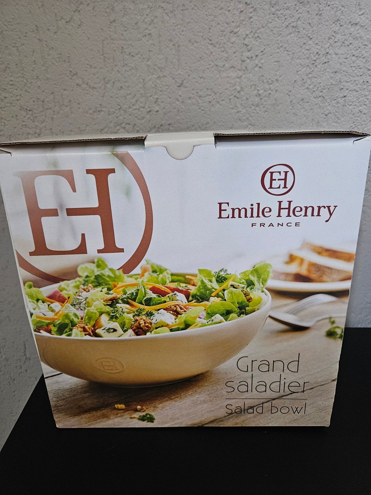 Emile Henry Grand Saladier - Grote Saladekom, Porselein of Keramiek, Schaal, Rond, Nieuw