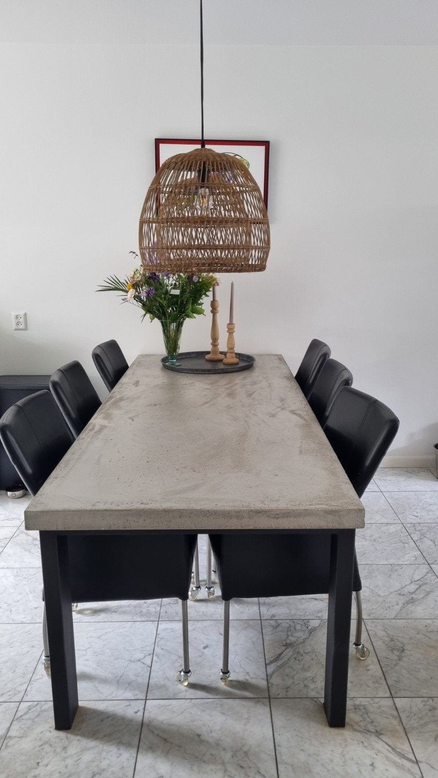 xooon eetkamertafel betonlook, Ophalen, Gebruikt, Modern