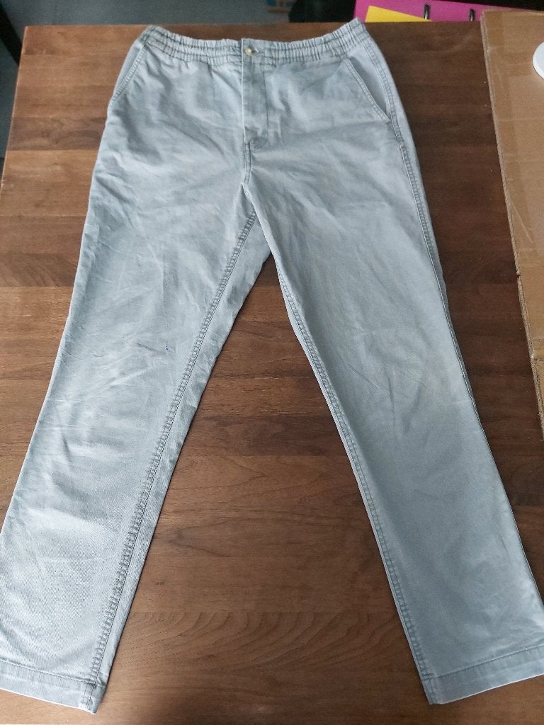 Chino 33W Ralph Lauren Polo Stretch Classic Fit grey    µ0c, Ophalen of Verzenden, Nieuw, Grijs