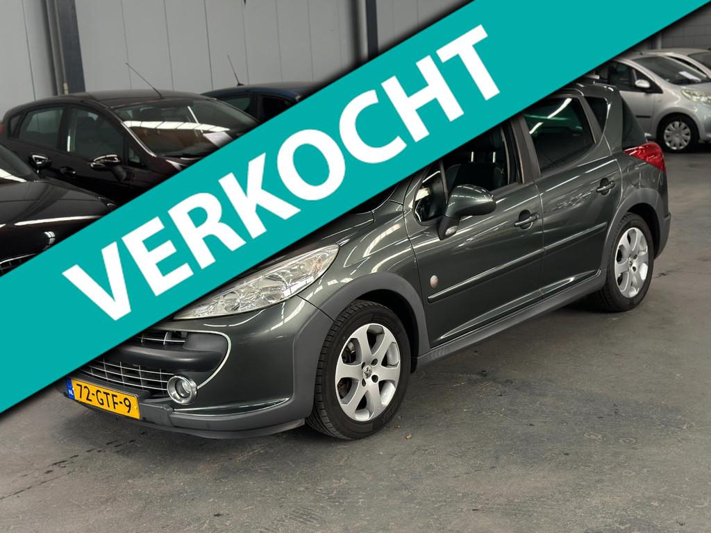 Peugeot 207 SW Outdoor 1.6 VTi XS Nieuwe APK NAP, Auto's, Peugeot, Stof, Gebruikt, Zwart, 4 cilinders