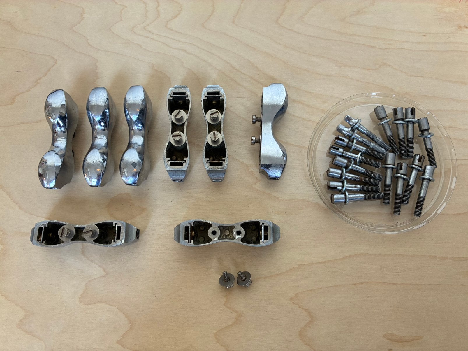 1950’s John Grey & Sons Dubbelzijdige Snare Drum Lug Set, Gebruikt, Engeland, John Grey & Sons, Drums of Percussie