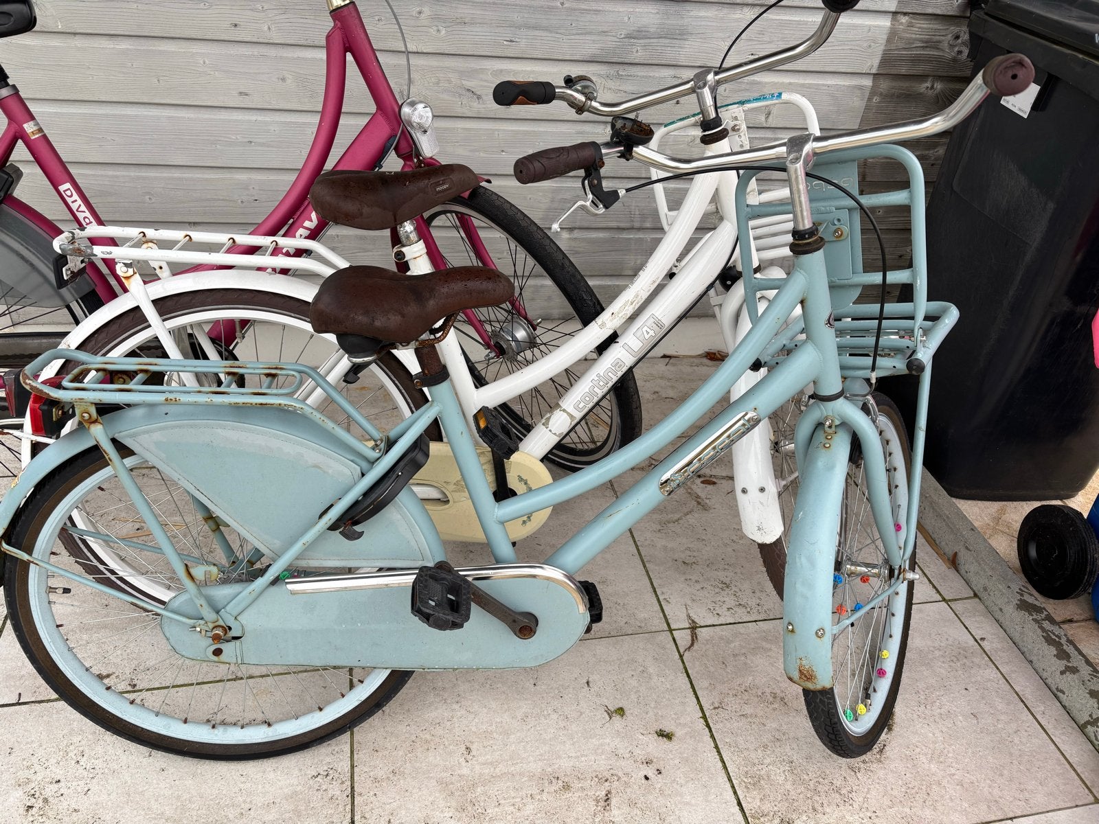 Popal meisjesfiets Lichtblauw 24 inch, Fietsen en Brommers, Fietsen | Meisjes, Ophalen of Verzenden, Gebruikt
