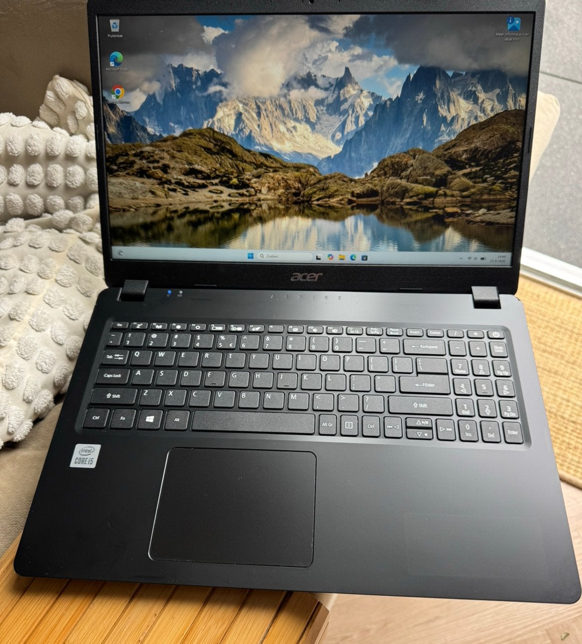 Acer Aspire A315‑56 – Intel i5, 2 tot 3 Ghz, 8 GB, Ophalen of Verzenden, Zo goed als nieuw
