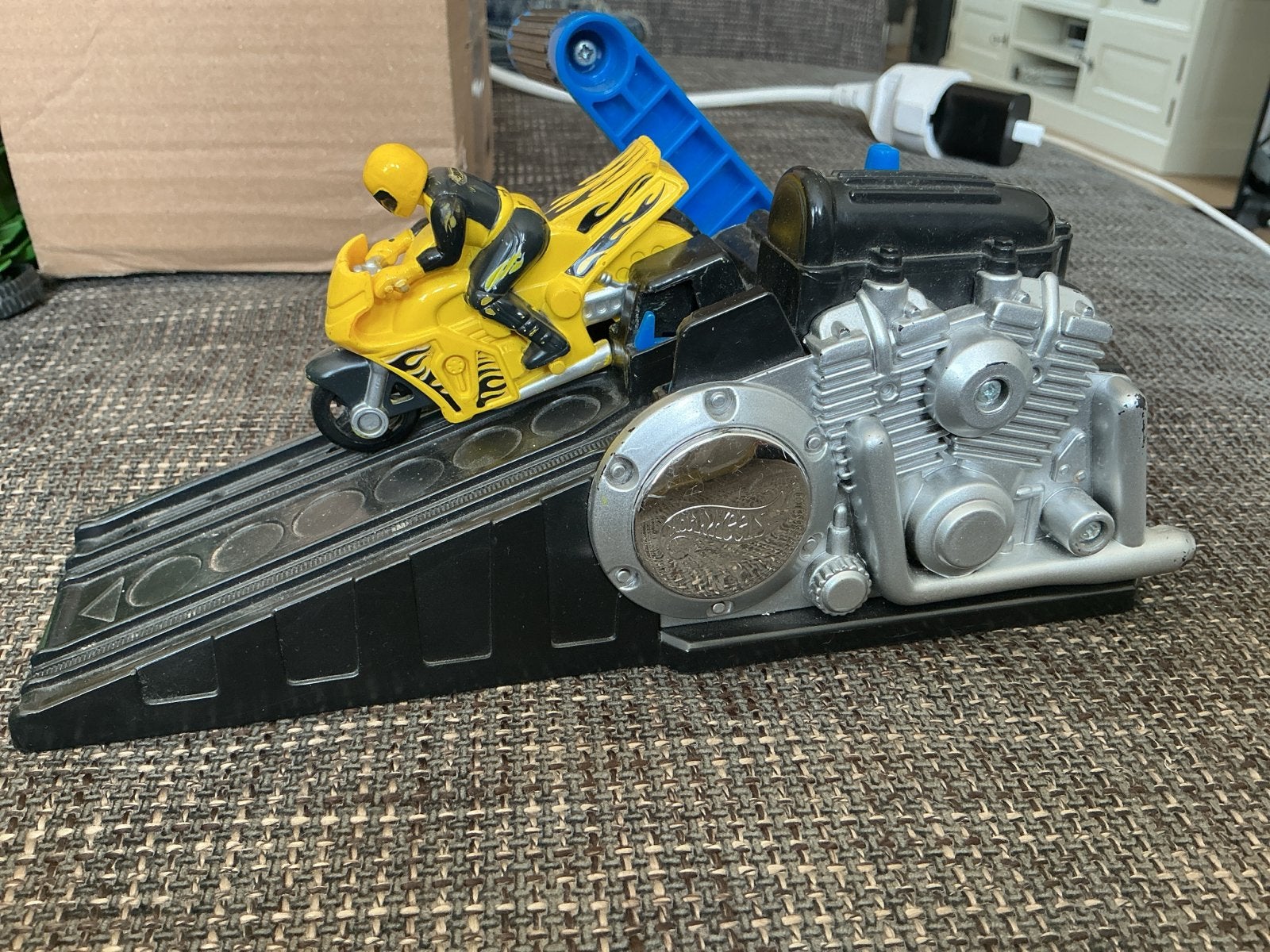 Hot Wheels Motorfiets Launcher met Motor, Ophalen of Verzenden, Gebruikt