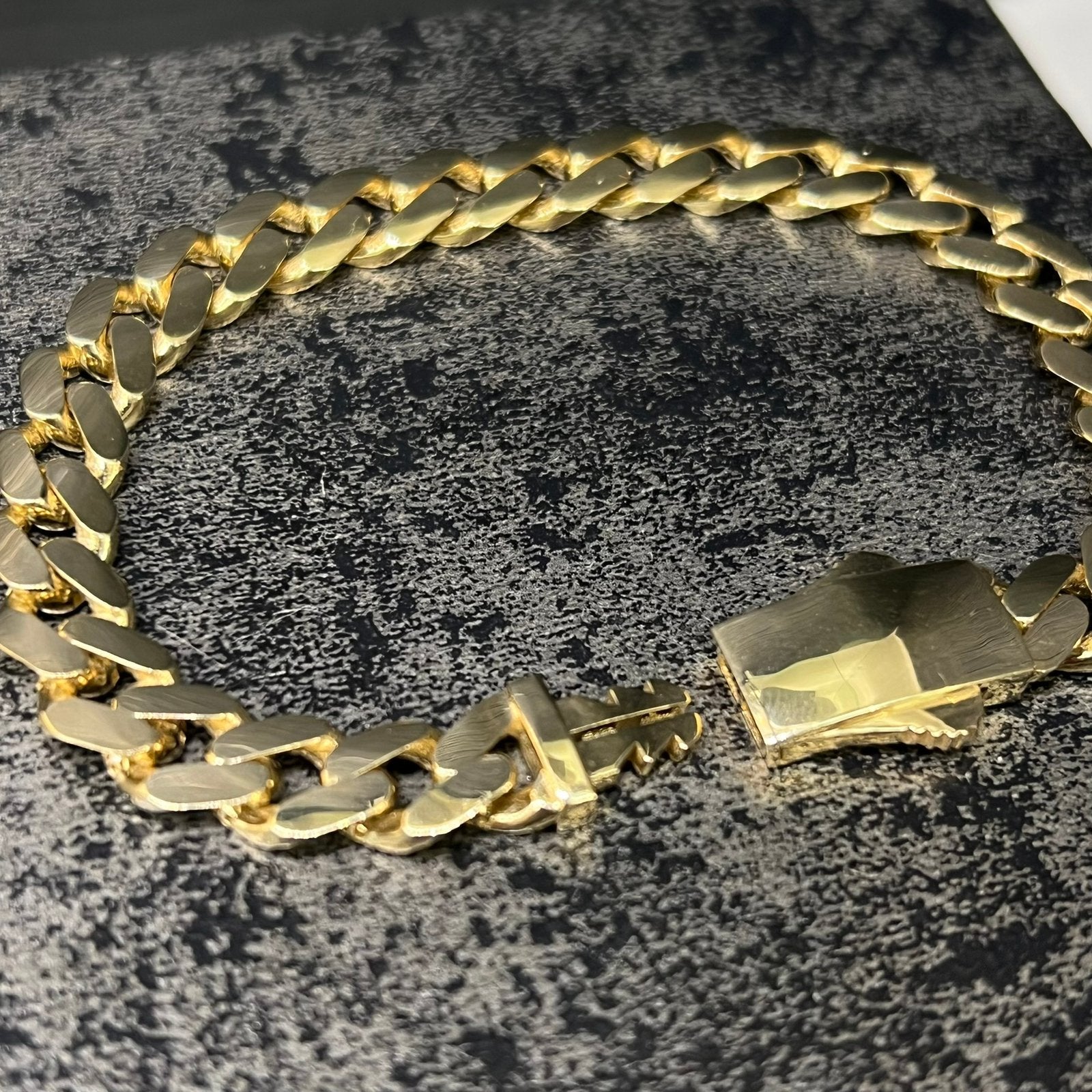 14k gouden armband cuban gourmet schakel, Ophalen of Verzenden