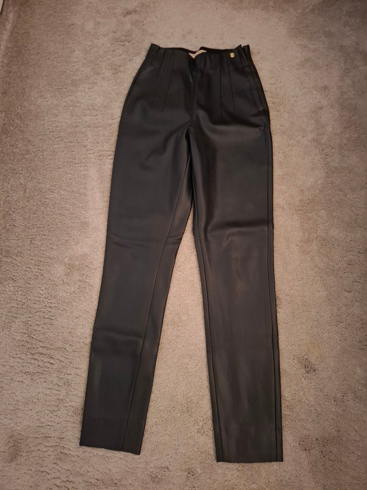 josh v leren broek maat 34, Beige, Ophalen of Verzenden, Zo goed als nieuw, Maat 34 (XS) of kleiner