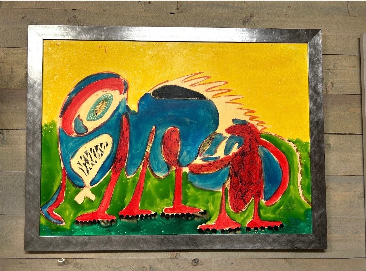 Schilderij 'Treve 27' van Evert van Seggelen - Uniek werk, Ophalen, Overig onderwerp, Olieverf, Echtheidscertificaat