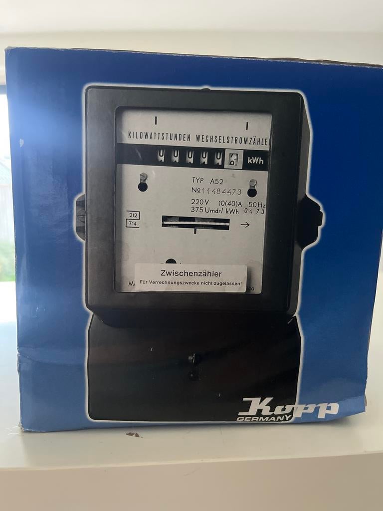 Kopp Wisselstroomteller - Kilowattuur meter, Ophalen, Nieuw, Overige typen