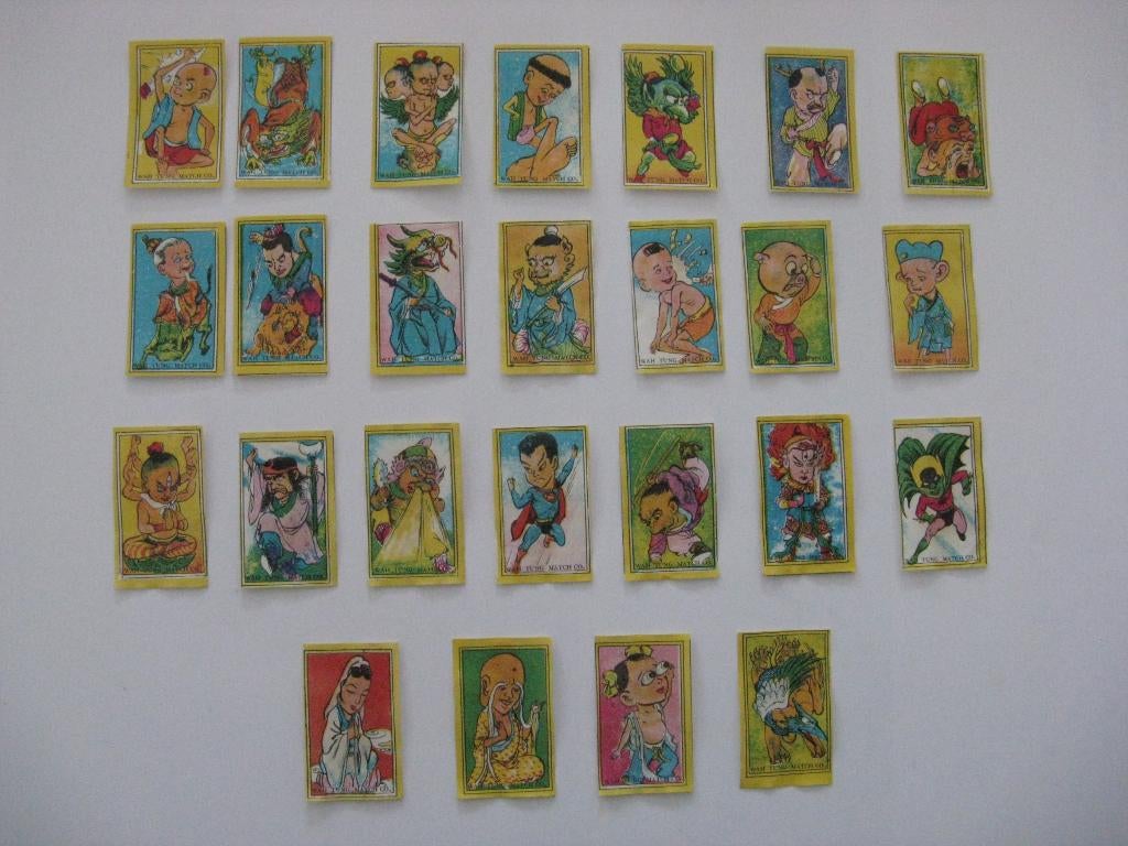 Lucifers merken van Chinese vechtsporten  Serie 60 stuks, Verzamelen, Rookartikelen, Aanstekers en Luciferdoosjes, Verzenden, Zo goed als nieuw