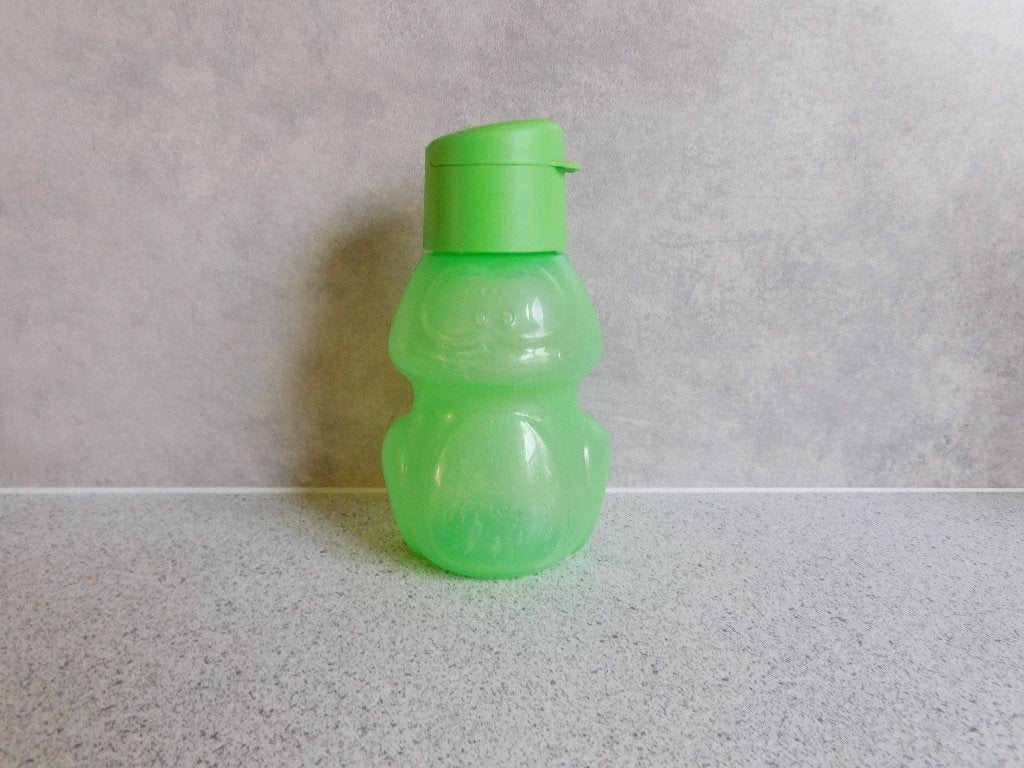 Tupperware Ecofles Kikker Groen - 350 ml, Gebruikt, Ophalen of Verzenden, Drinkfles, Lekvrij