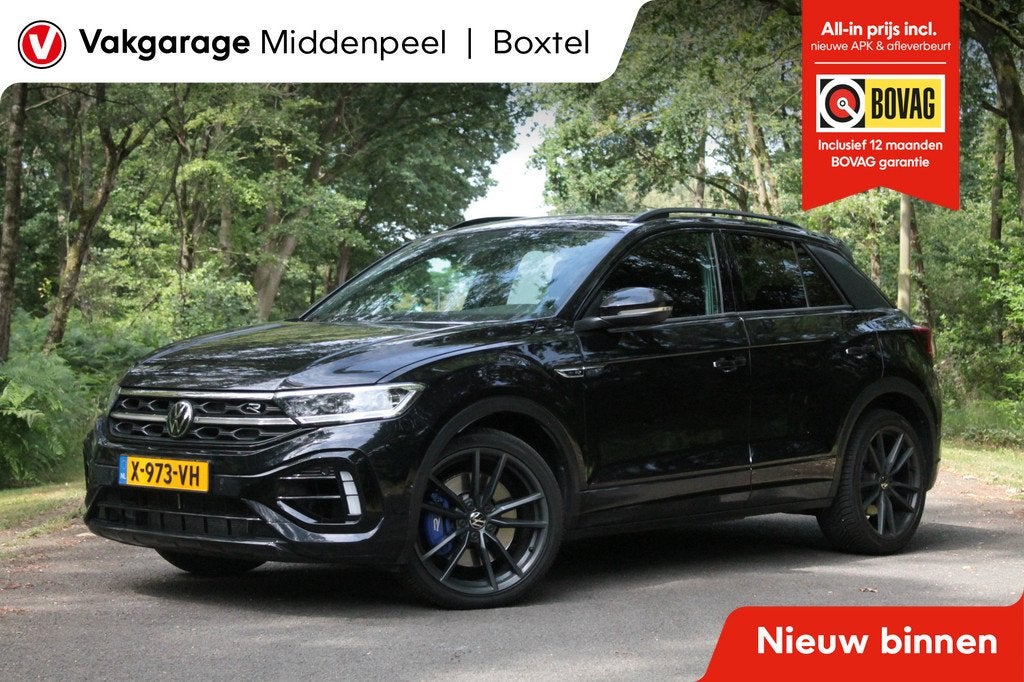 Volkswagen T-Roc 2.0 TSI 4Motion R | Akra | Leder | Carplay, Auto's, Volkswagen, Automaat, 12 maanden, Gebruikt, 4 cilinders
