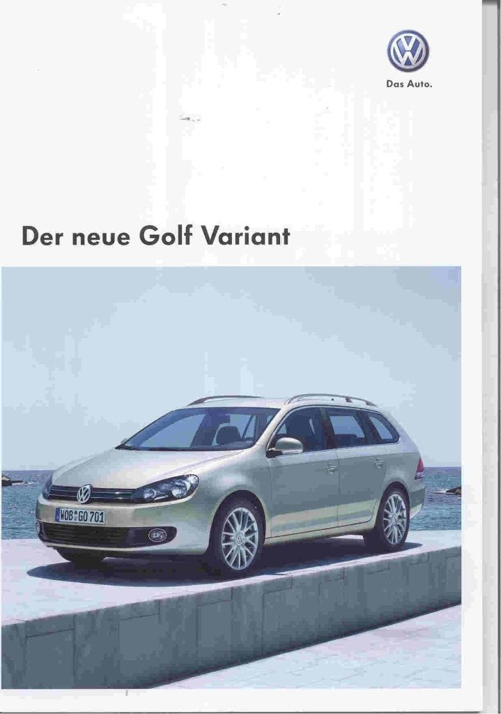 Der neue Volkswagen Golf Variant (Golf VI / 6) (sept. 2009), Ophalen of Verzenden, Nieuw, Volkswagen