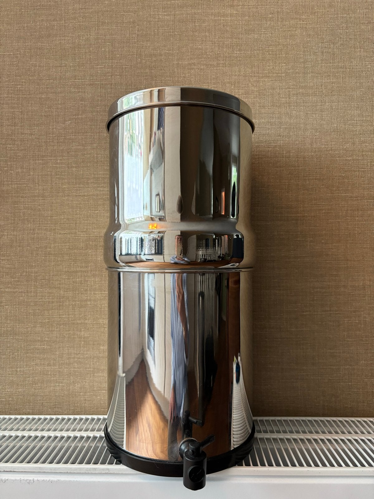 Roestvrijstalen waterfilter met 2 filters, Ophalen of Verzenden, Gebruikt
