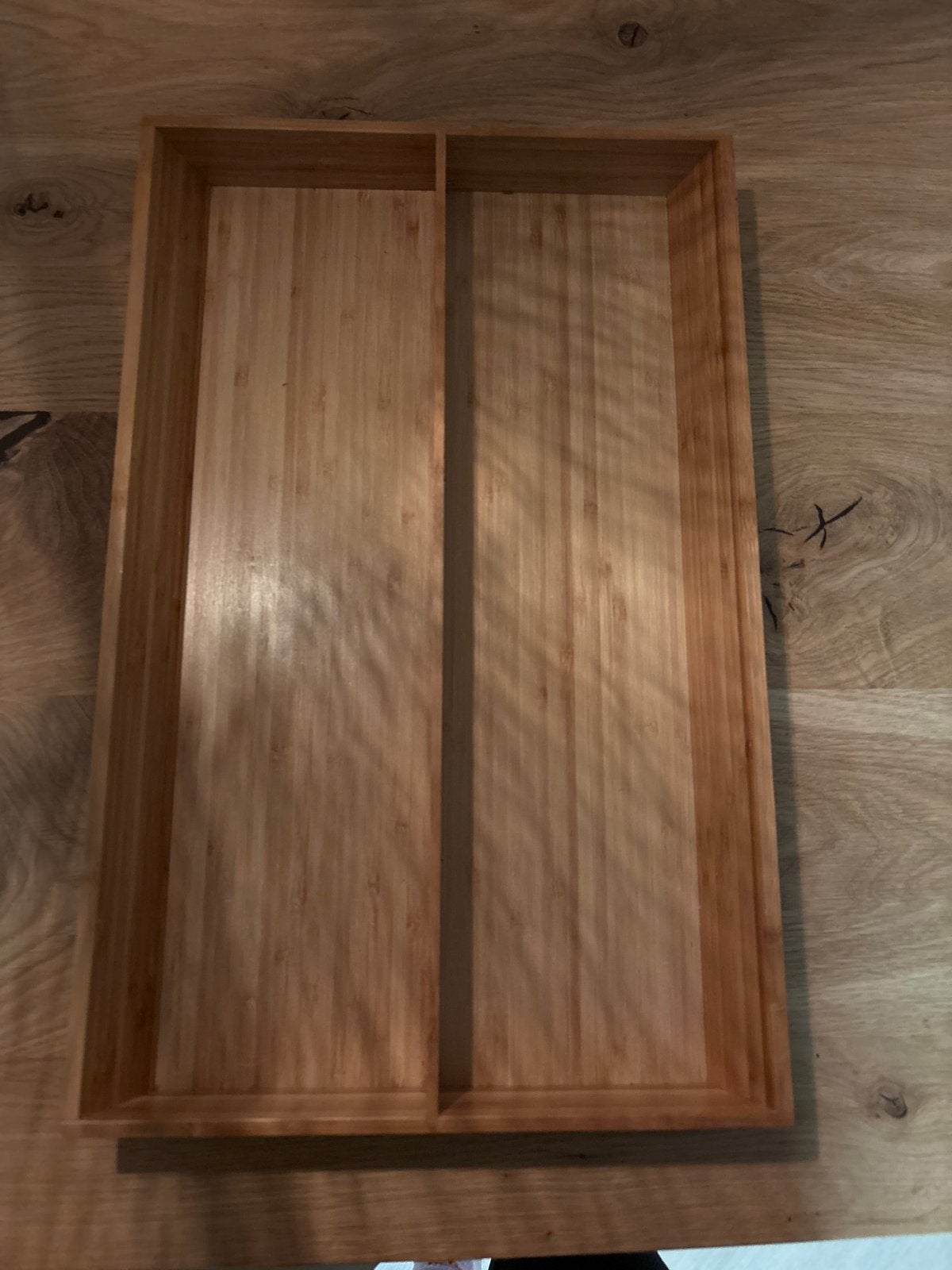Bamboe bestekbak met 2 vakken IKEA, Overige typen, Hout, Nieuw, Ophalen of Verzenden