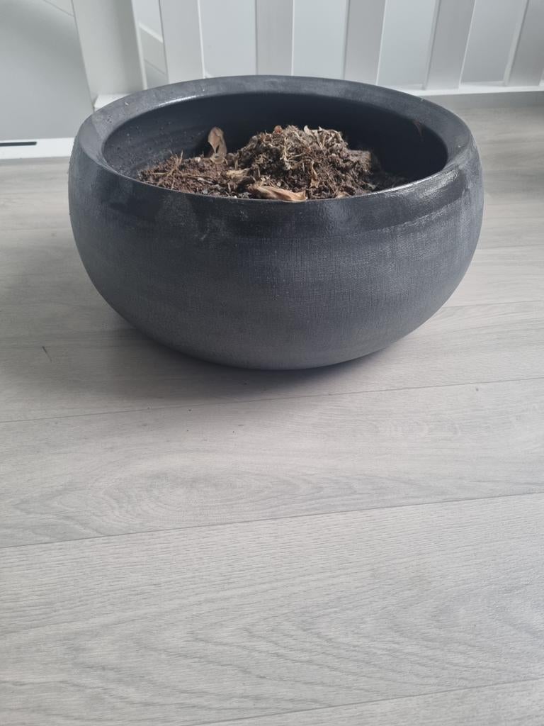 Grote ronde bloempot van kunststof, Ophalen, Kunststof, Gebruikt, Rond