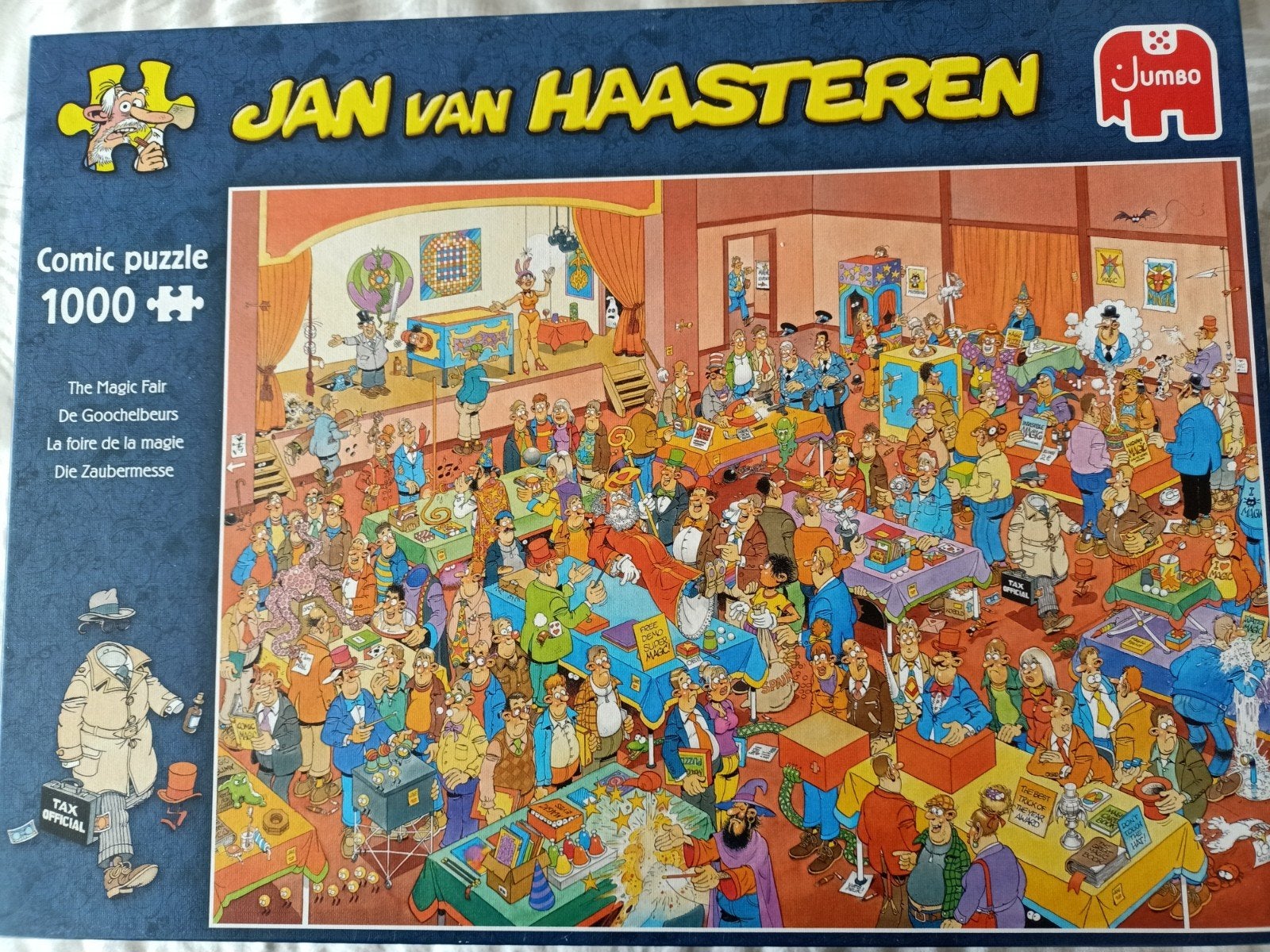 JAN VAN HAASTEREN PUZZEL DE GOOCHELBEURS, Hobby en Vrije tijd, Denksport en Puzzels, Ophalen of Verzenden, 500 t/m 1500 stukjes