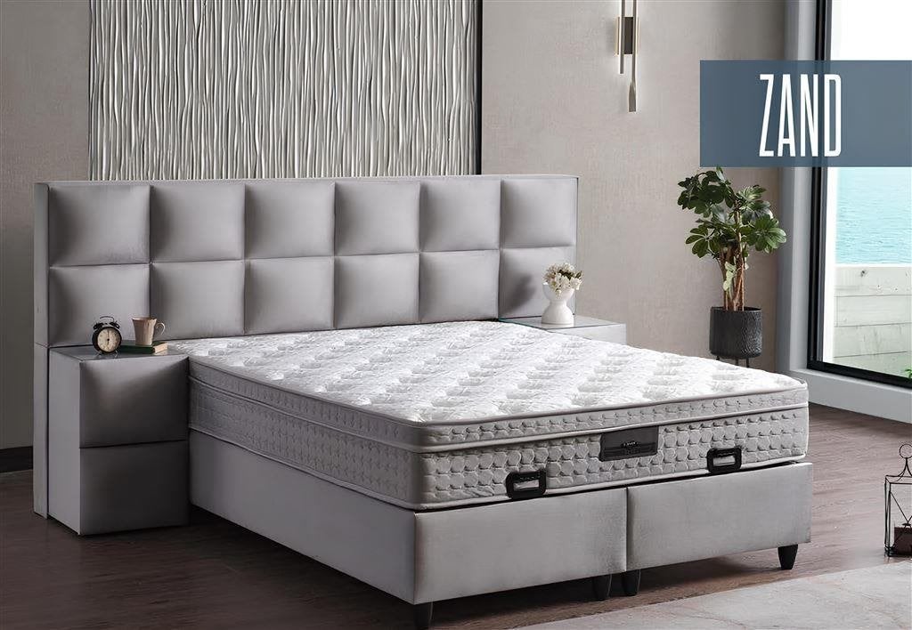 Baza Bed Opbergruimte Zand set, Verzenden, Nieuw, Tweepersoons, Hout
