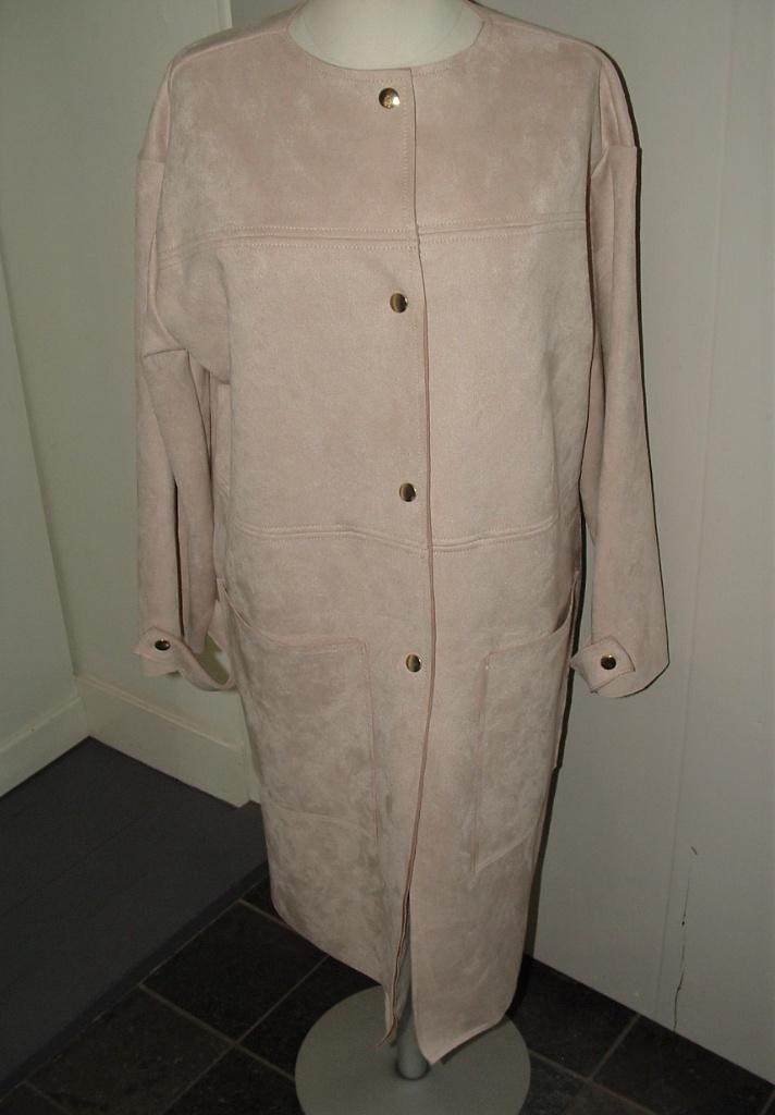 Zara lange suedine blazer, jas maat M ( maat 38/40), Maat 38/40 (M), Ophalen of Verzenden, Zo goed als nieuw, Jasje
