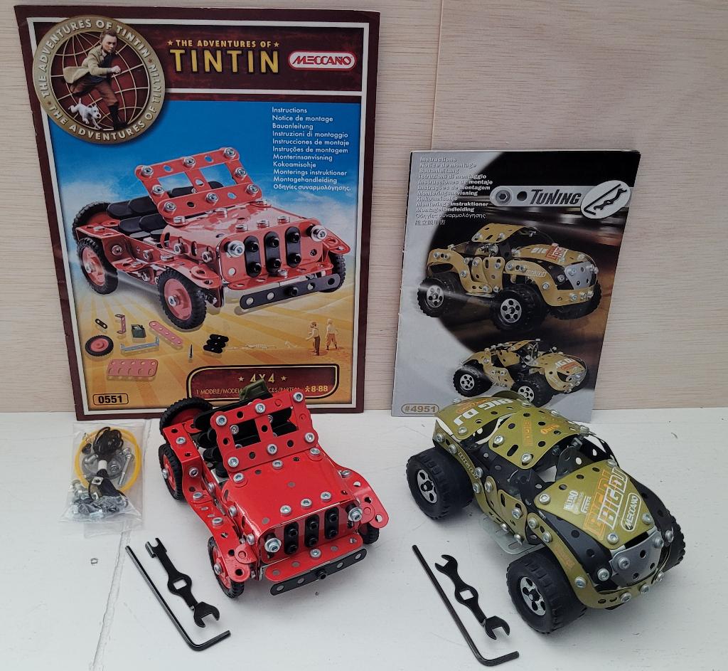 Meccano 2 sets (4951 + 0551), Overige merken, 1:50 of kleiner, Auto, Ophalen of Verzenden