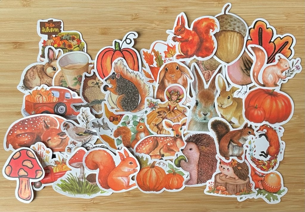 Herfst thema stickers, Verzenden, Nieuw, Meerdere stickers