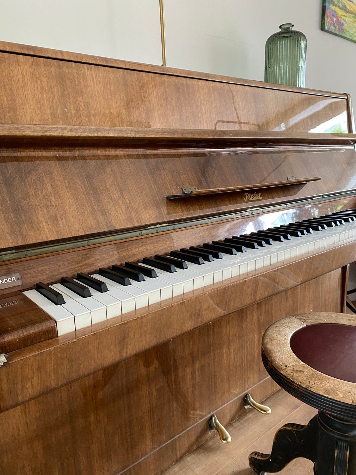 Piano Rösler | Bruin glans | Warm geluid, Ophalen, Gebruikt, Bruin, Hoogglans