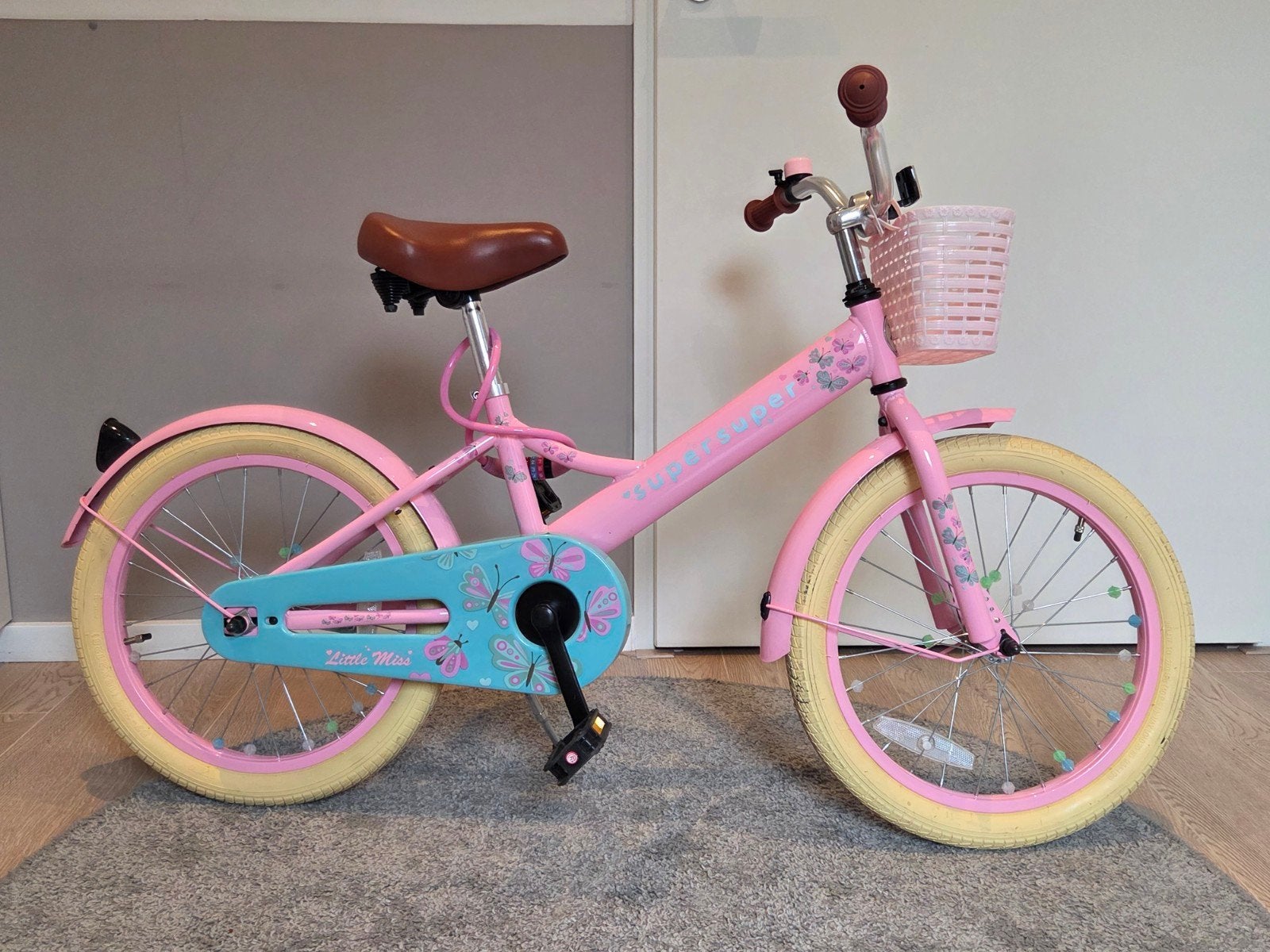 Supersuper Little Miss meisjesfiets – 18 inch, Ophalen, Terugtraprem, Little Miss, Zo goed als nieuw