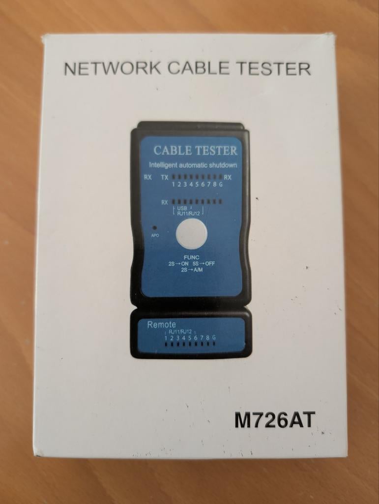 Netwerkkabel Tester M726AT - RJ11/RJ12/USB, Ophalen of Verzenden, Nieuw, Extern, Onbekend