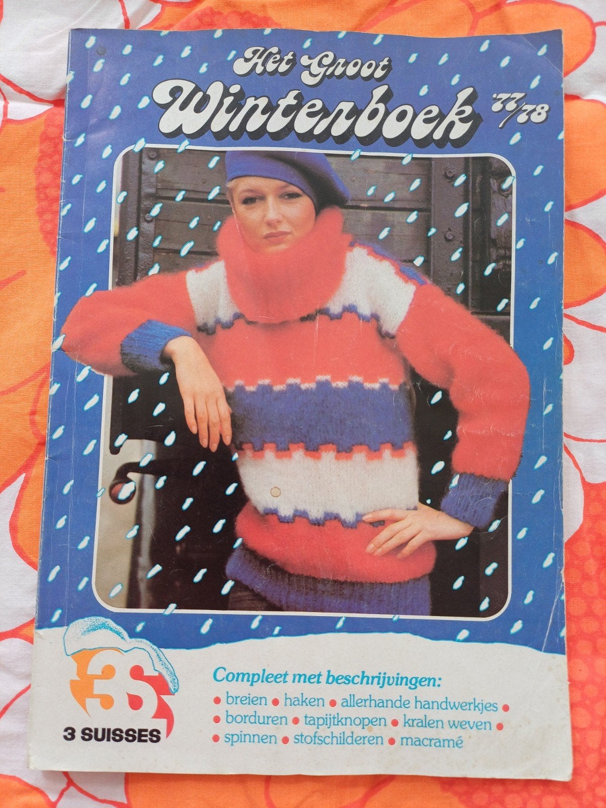 3 suisses winter breiboek retro patronen breien, Ophalen of Verzenden, Zo goed als nieuw, Breien, Patroon of Boek