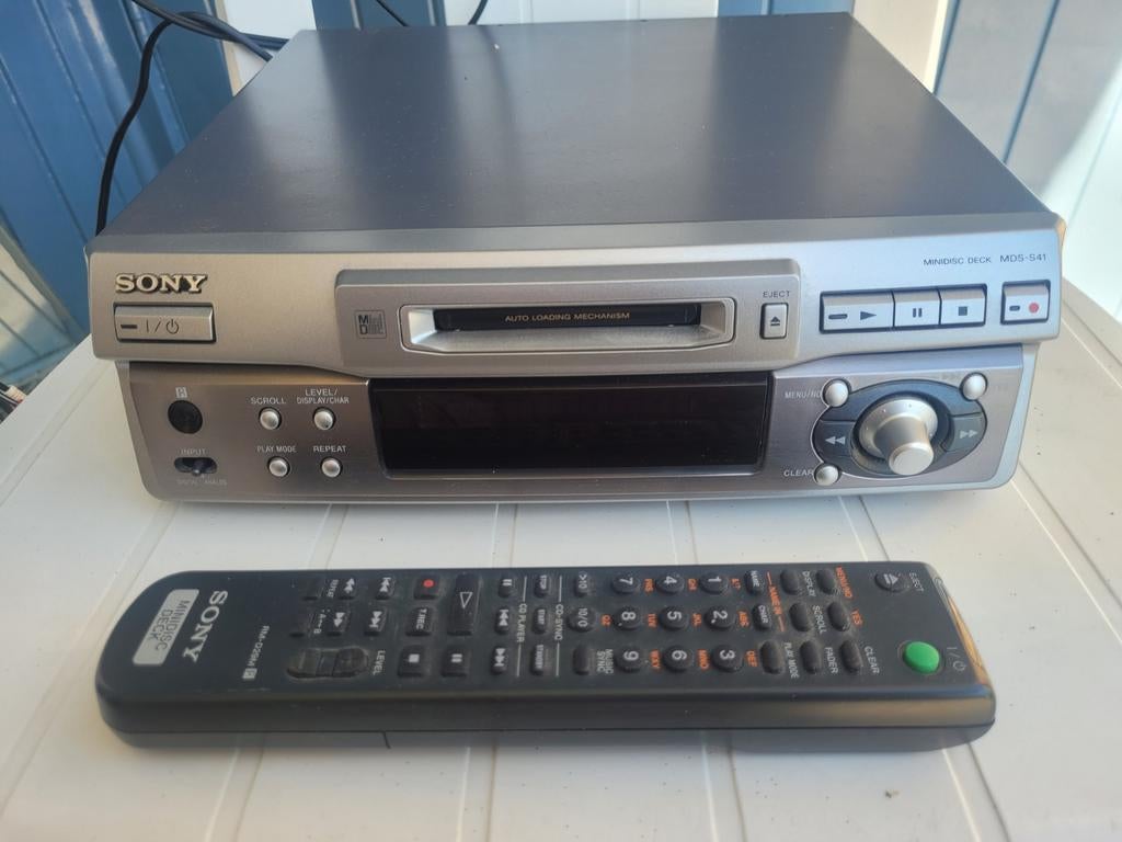 Sony  Minidisc  MDS   S 41, Ophalen, Sony