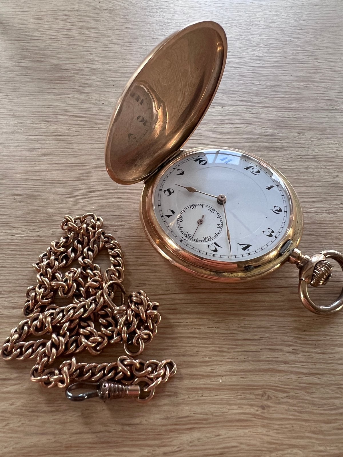Gouden zakhorloge van hoge kwaliteit, Antiek en Kunst, Ophalen of Verzenden