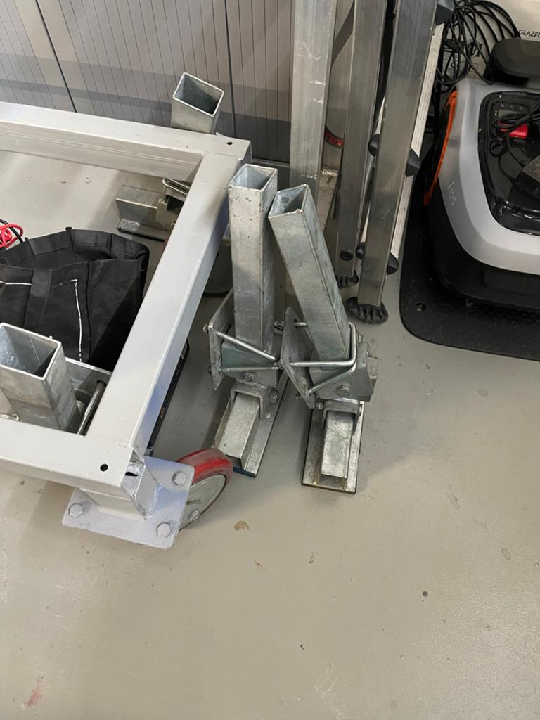 Bootbok op wielen met verstelbare steunen (190x60cm), Watersport en Boten, Accessoires en Onderhoud, Ophalen, Gebruikt, Overige typen