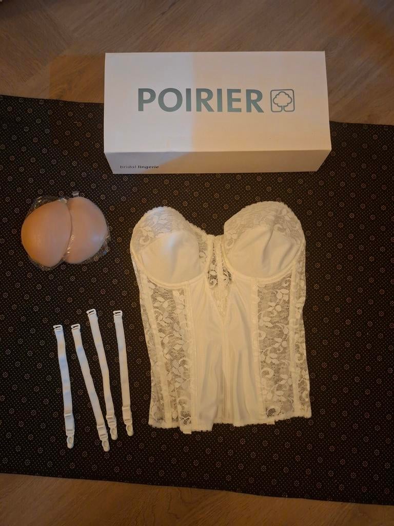 Poirier Corset Ivoor 36C, Poirier, Ophalen of Verzenden, Wit, Body of Korset