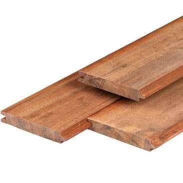 damwand azobe 3 x 18,5 x 200 8 stuks, Ophalen, 25 tot 50 mm, Overige typen, Nieuw