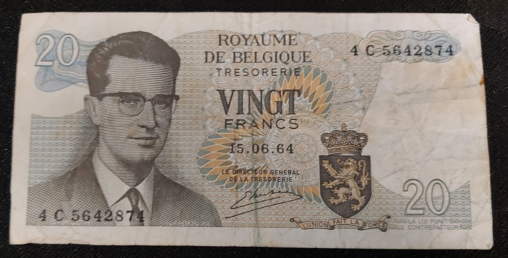 20 belgische Frank 1964, Ophalen of Verzenden
