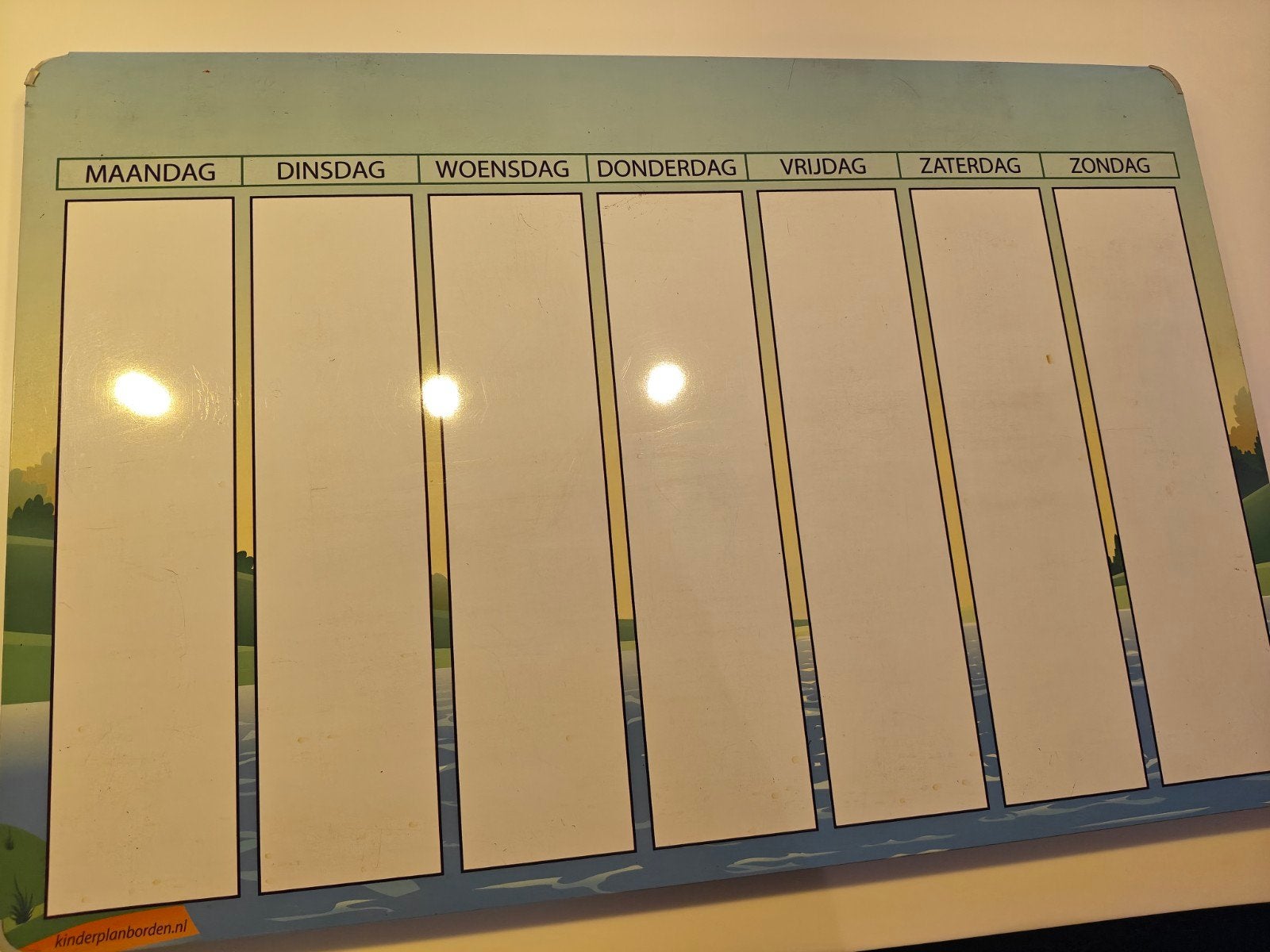Kinderplanbord met magneetjes - Dagplanner, Ophalen of Verzenden, Gebruikt