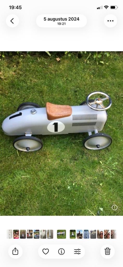 Vintage Trapauto - Klassieke Raceauto voor Kinderen, Ophalen, Gebruikt
