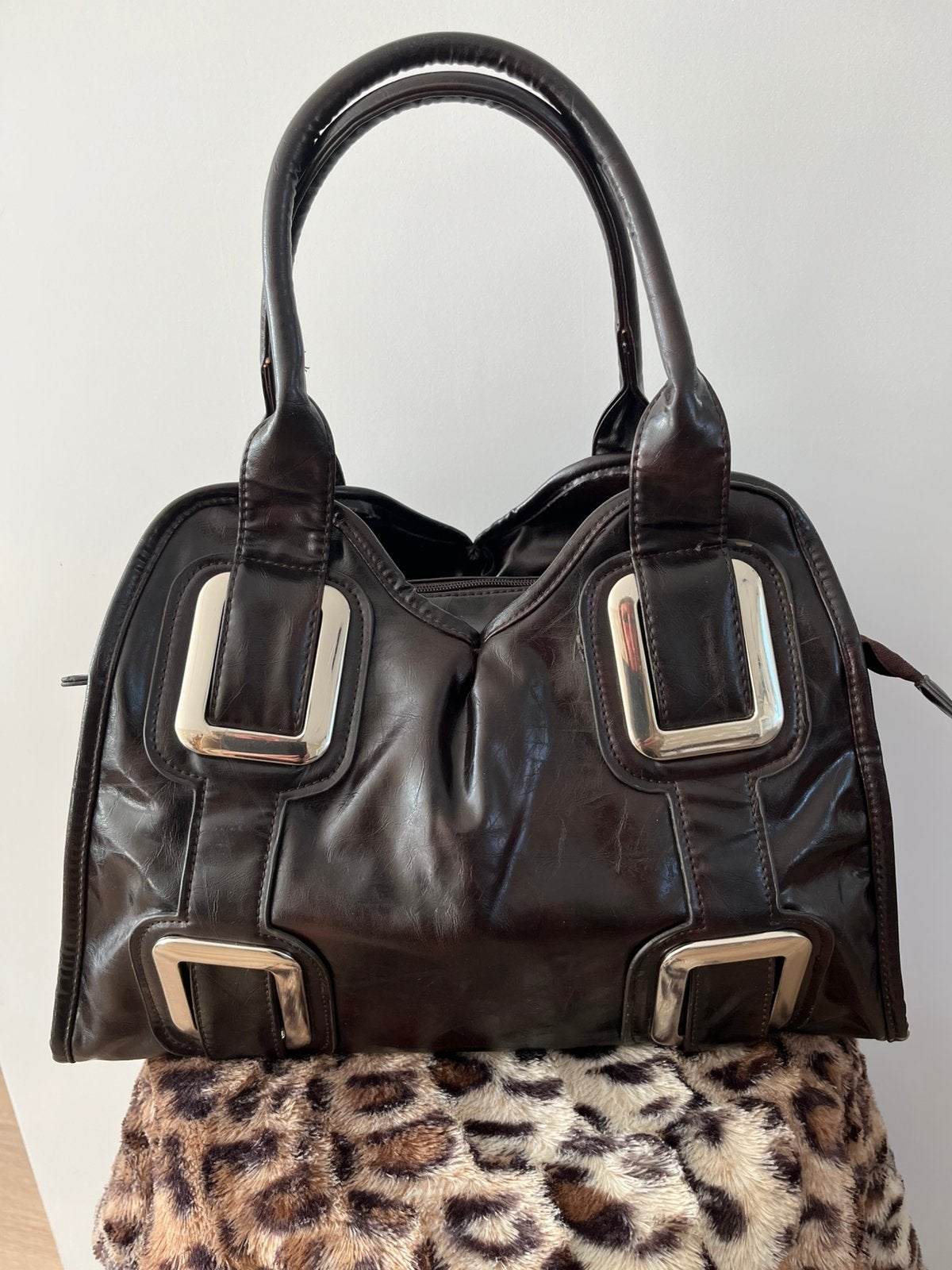 nieuwe Leren Tas kleur donker bruin / Kwaliteitsleer, Ophalen of Verzenden, Zo goed als nieuw, Bruin, Handtas