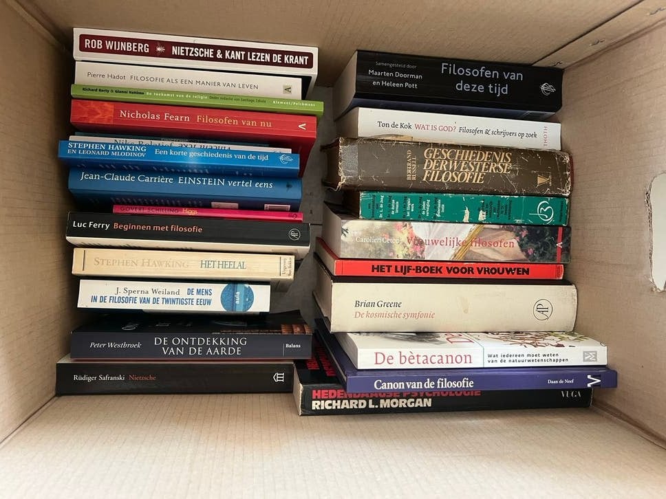 Grote collectie filosofie en wetenschap boeken, Ophalen, Gelezen