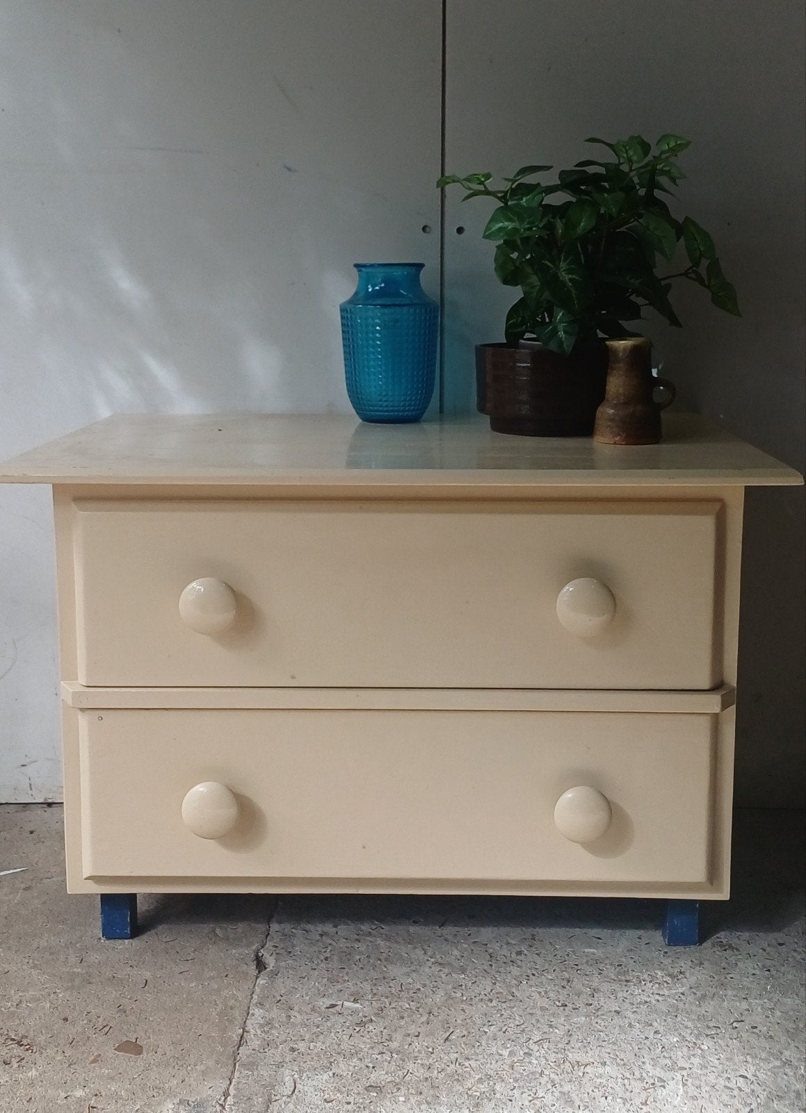 vintage grenen ladenkast jaren 70, restyler, Ophalen, Gebruikt, 50 tot 100 cm, 3 of 4 laden