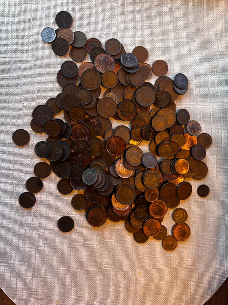 Bulk oude Nederlandse centen (1948-1980), Postzegels en Munten, Munten | Nederland, Ophalen of Verzenden, Koningin Juliana, 1 cent