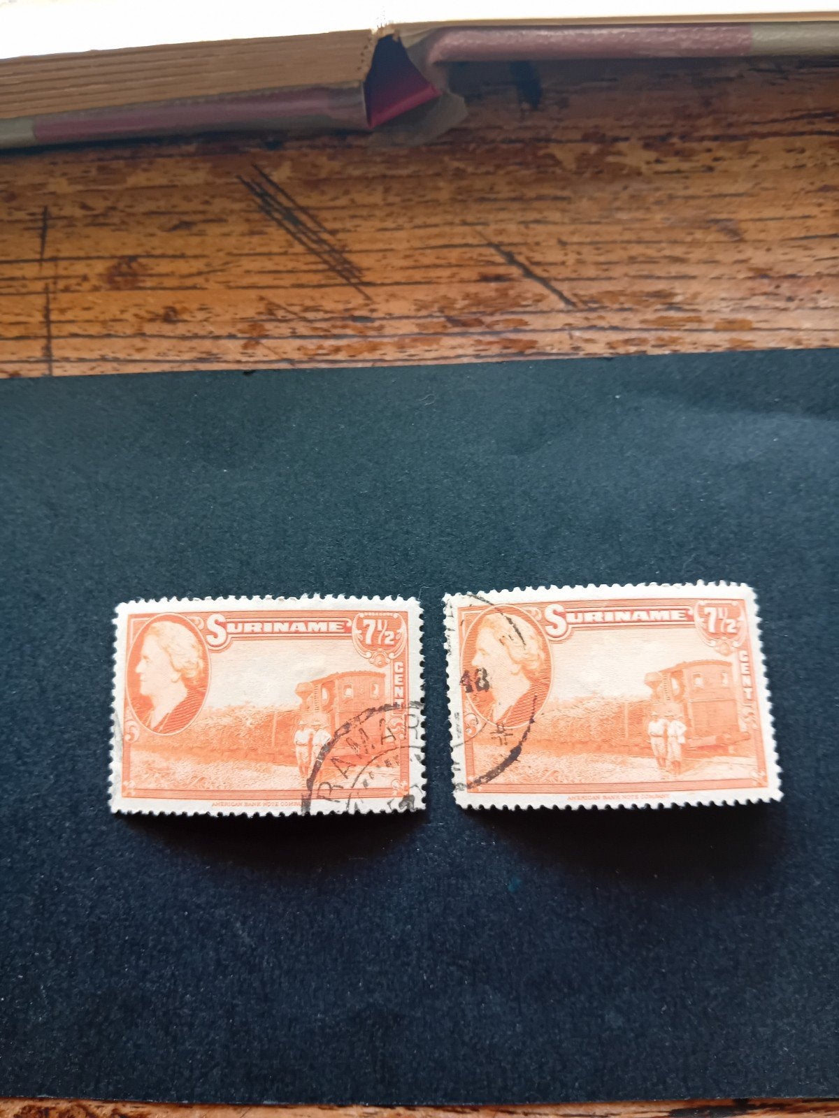 Suriname postzegels 7 1/2 cent gestempeld, Ophalen of Verzenden, Gestempeld