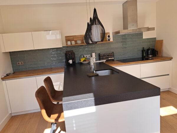 ✨DESIGN KEUKEN MET EILAND  ✨, Ophalen, Wit, Hoekkeuken, Zo goed als nieuw