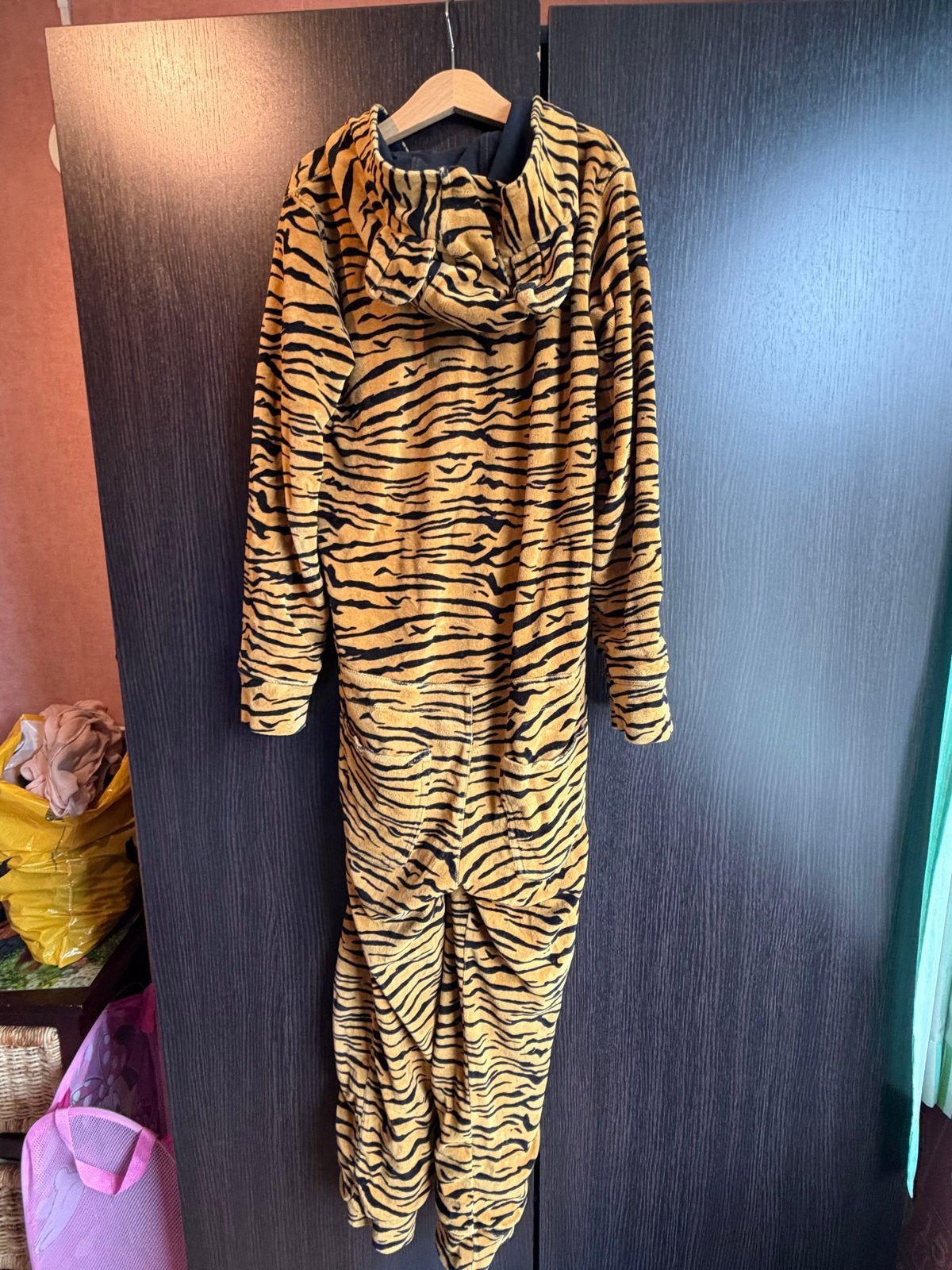 Tijger onesie - Maat 158 Comfortabele jumpsuit met capuchon, Ophalen, Gedragen, Maat 34 (XS) of kleiner, Meerkleurig