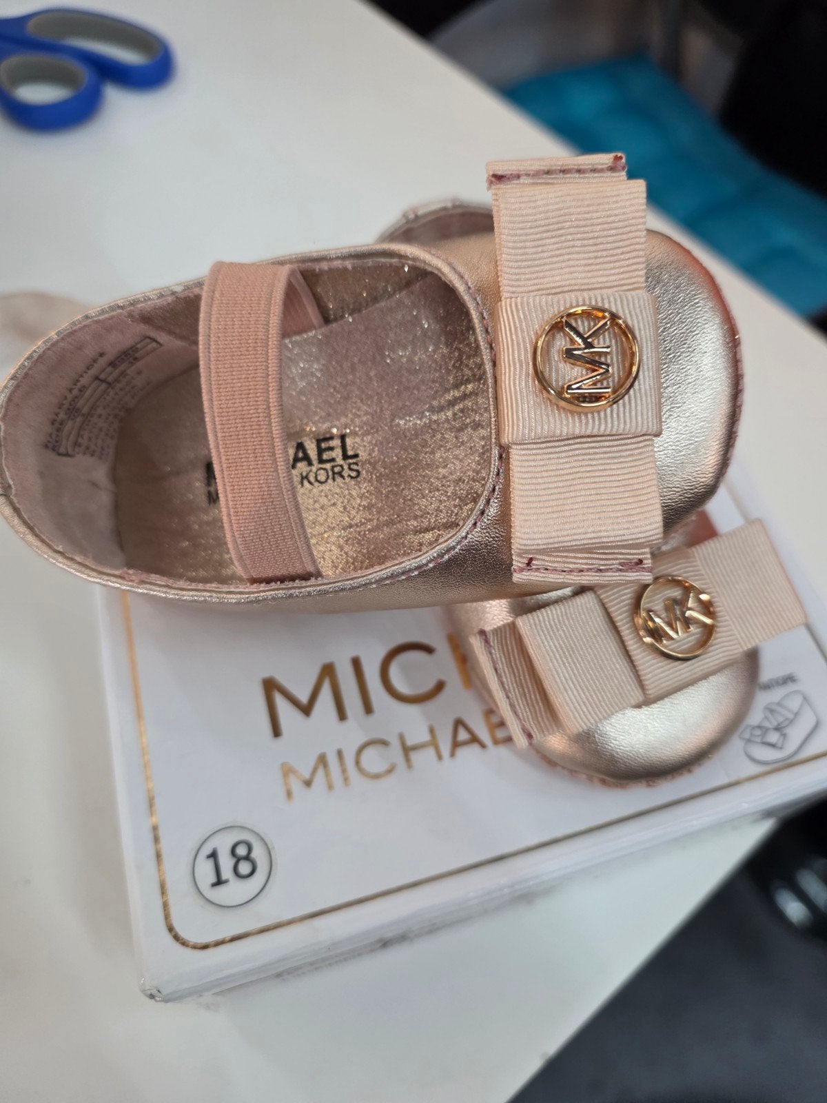 Michael Kors babyschoentjes maat 18, rosé goud, Schoentjes, Meisje, Michael Kors, Ophalen of Verzenden